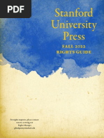 Stanford University Press Rights Guide Fall 2022