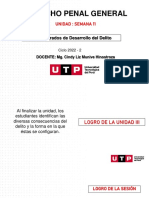 Derecho Penal General: Unidad: Semana 11