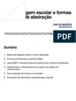 IEA Aprendizagem Escolar e Formas de Abstração