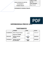 Procedimiento para La Prueba Hidraulica