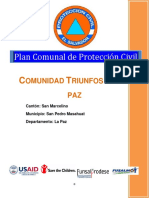 Plan Comunal - Triunfos de La Paz San Pedro Masahuat Departamento de La Paz Año 2011