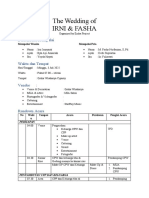 Rundown of Wedding