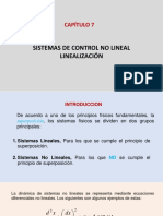 Capítulo 8 Sistema de Control No Lineal, Linealización-EE647