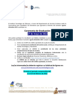 Convocatoria de Egreso