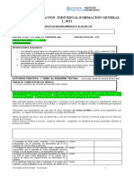 Tercera Evaluacion Integral Formación General I Julio 2021