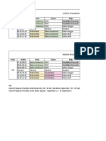 Jadwal Pelajaran