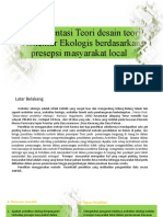 Implementasi Teori Asitektur Ekologis Berdasarkan Presepsi Masyarakat Local