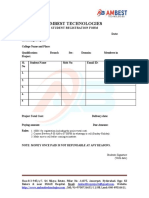 Ambest Registration Form