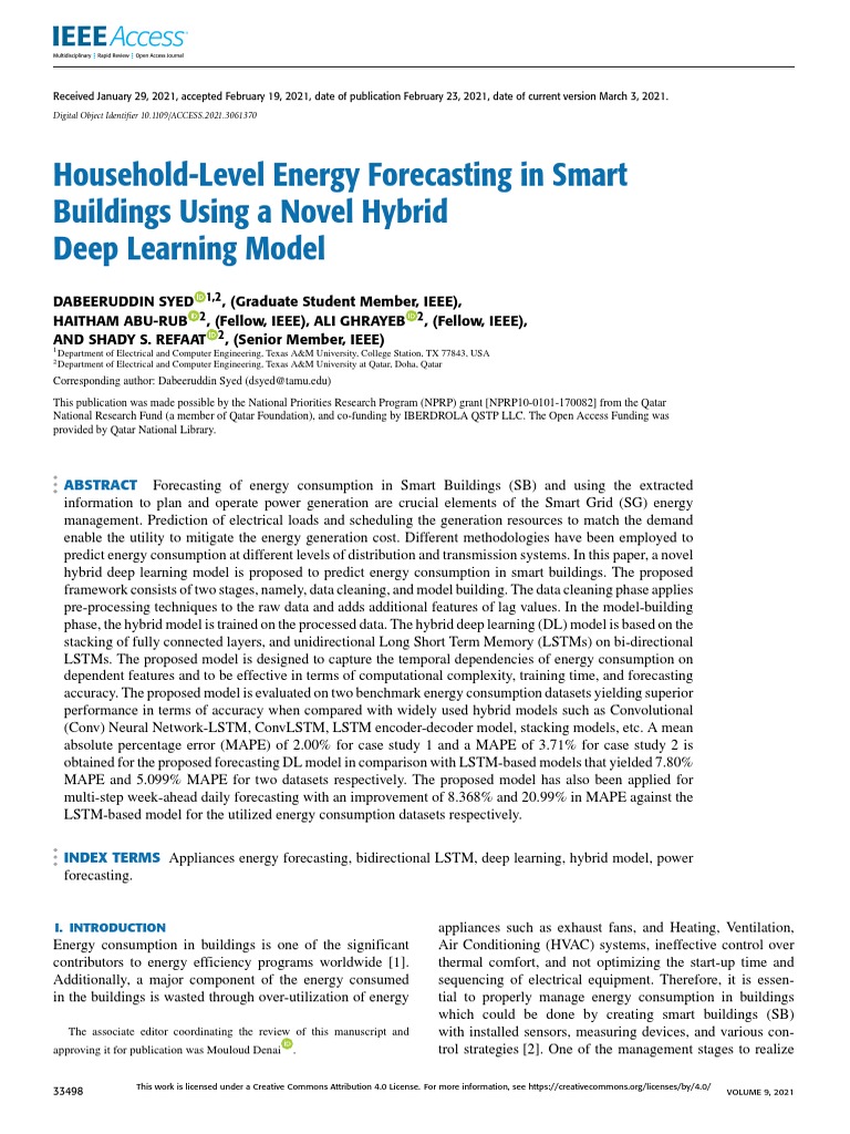 Hybrid Deep Learning for Energy Forecasting | PDF | Deep Learning ...