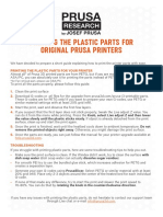 Printing The Plastic Parts For Original Prusa Printers