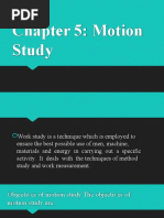 Chapter 5: Motion Study