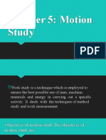 Chapter 5: Motion Study