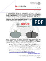 Alerta 2 Bosch Brake Components LLC Pastillas de Freno Delanteros Modelos MKD598 y DG598
