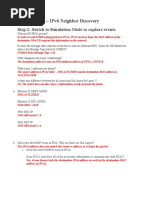 Packet Tracer - Ipv6 Neighbor Discovery: Step 2: Switch To Simulation Mode To Capture Events