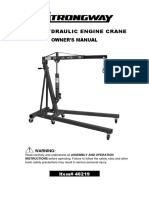 2 Ton Foldable Engine Hoist Manual | PDF | Crane (Machine) | Tools