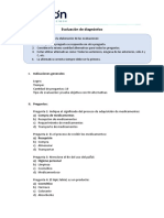 Evaluación de Diagnóstico