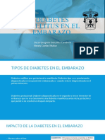 Diabetes Mellitus en El Embarazo: Oscar Gregorio González Cambero Nataly Cuellar Muñoz