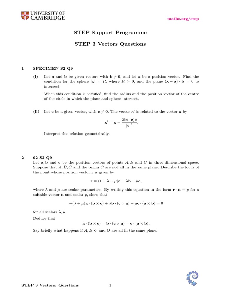 step support programme assignment 1 answers