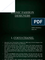 Iconic Fashion Designers 1
