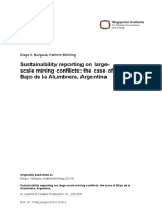 Sustainability Reporting On Large-Scale Mining Conflicts: The Case of Bajo de La Alumbrera, Argentina