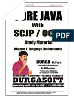 Core Java With SCJP OCJP Notes by Durga