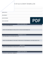 Employee Self-Evaluation Template