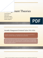 PPT # 5 Management Theories