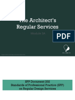 Module 3A The Architect's Regular Services
