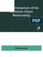 Module 1A The Development of The Architect-Client Relationship