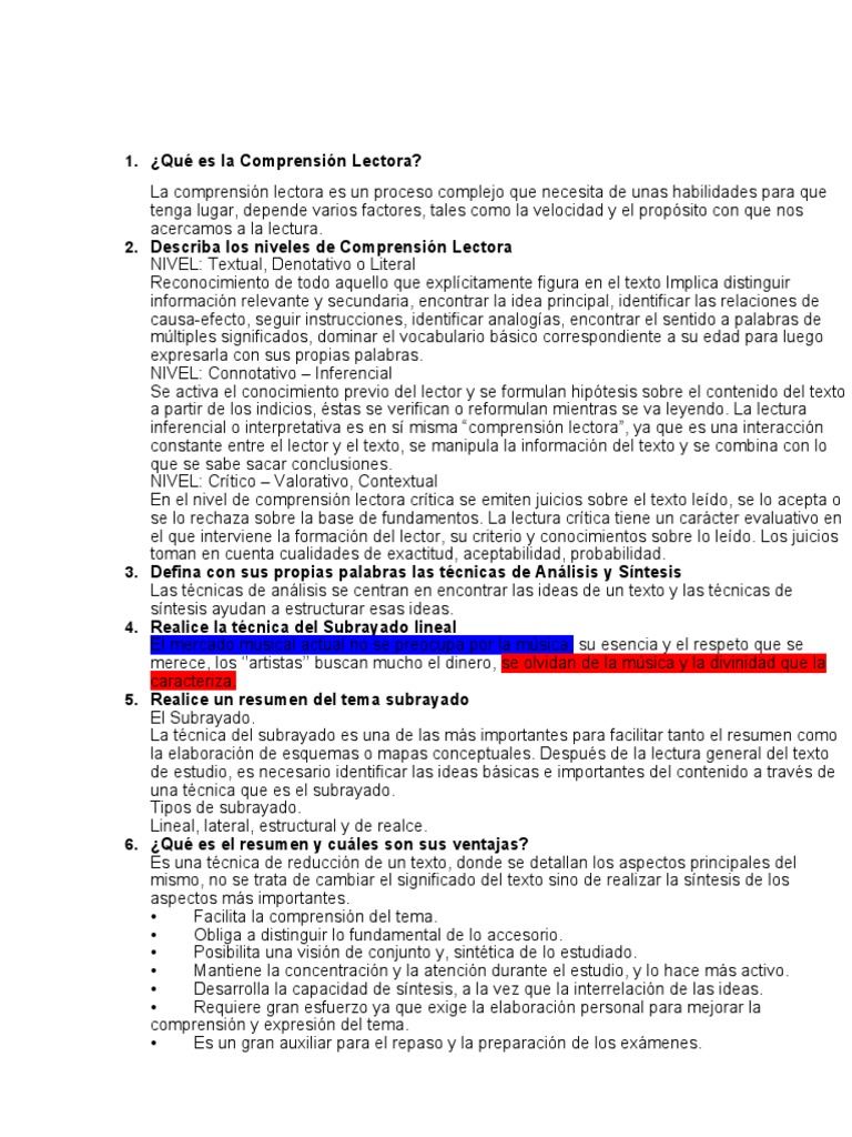 Ficha Descriptiva 5a Aa Lectura Proceso Comprensin Lectora