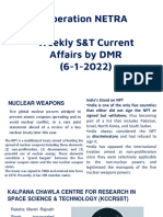 Operation NETRA Weekly S&T Current Affairs by DMR (6-1-2022)