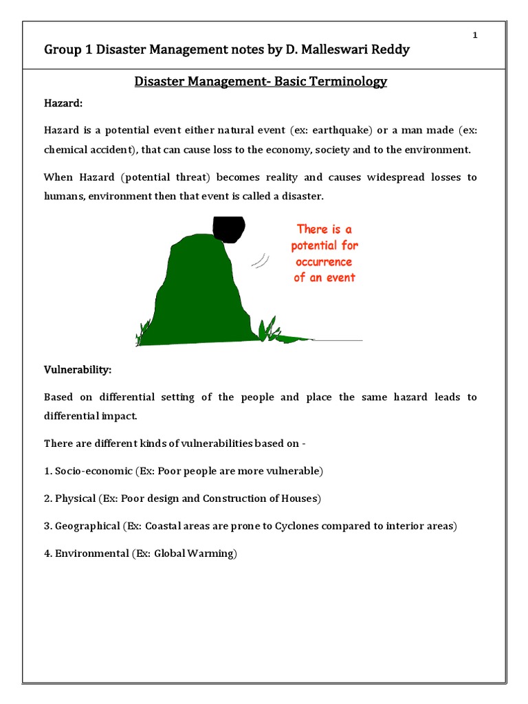 Disaster Management Fundamentals and Framework | PDF | Emergency ...