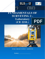 Fundamentals of Surveying 2 - Laboratory (CE 221L) : Engr. Regie Faith P. Amoncio