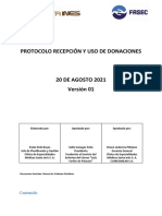 01.3 Protocolo de Recepción y Uso de Donaciones