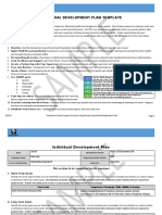 Individual Development Plan Template: S M A R T