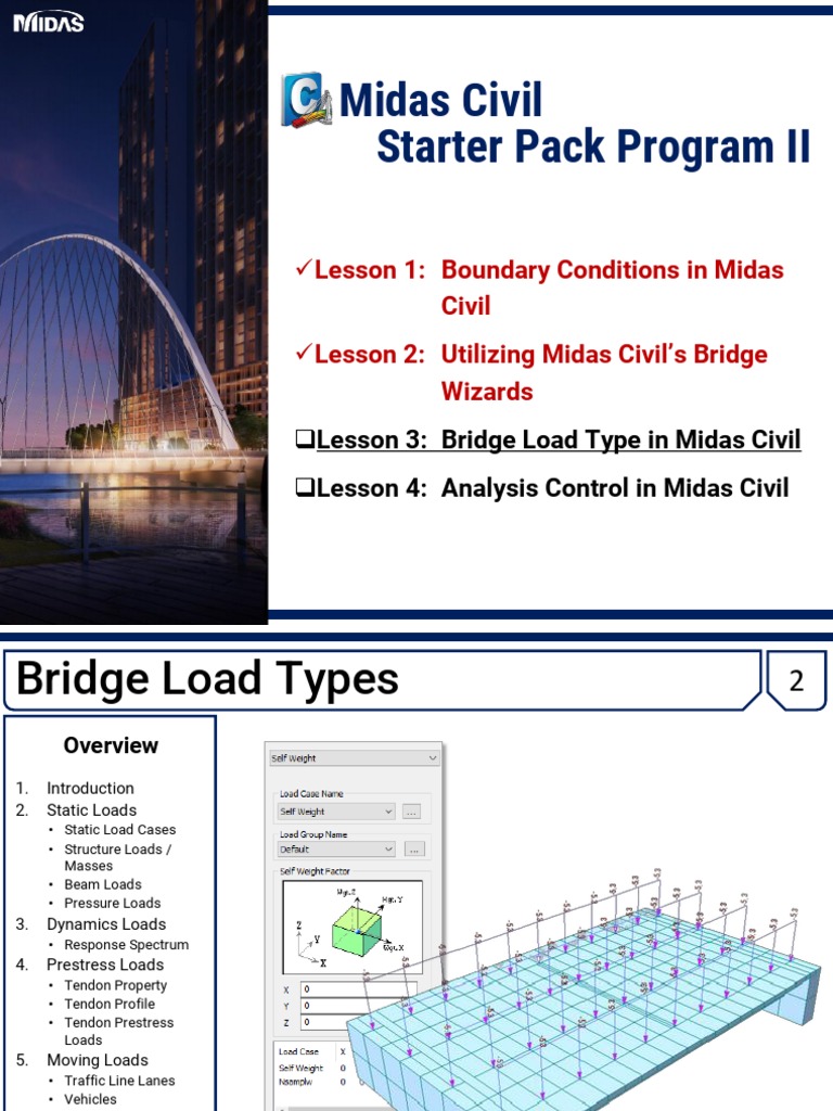 03 Bridge Load Types in Midas Civil | Download Free PDF | Prestressed ...