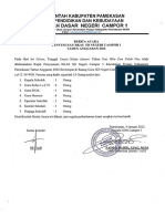 Berita acara dan Daftar hadir Rapat RKAS