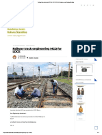 Railway Track Engineering MCQ For LDCE - CM JHA Academy - Learn Railway Signalling