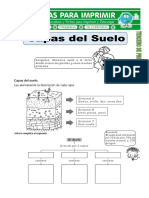 Ficha Capas Del Suelo para Tercero de Primaria