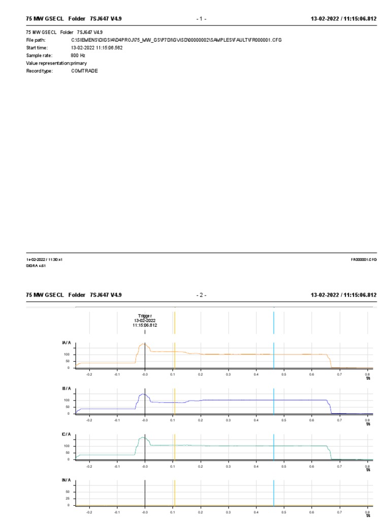 BCPU RELAY80MVA Abirami Fault Record Prim Value13.02.2022 PDF