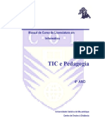 Manual de Curso de licenciatura TIC e Pedagogia CIS121