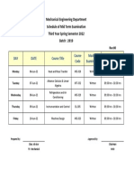 Mid Term Schedule - Spring 2022-1