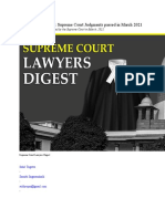 SC Lawyers Digest: Key arbitration judgments of March 2021