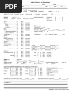 OB Ultrasound Report Template 2