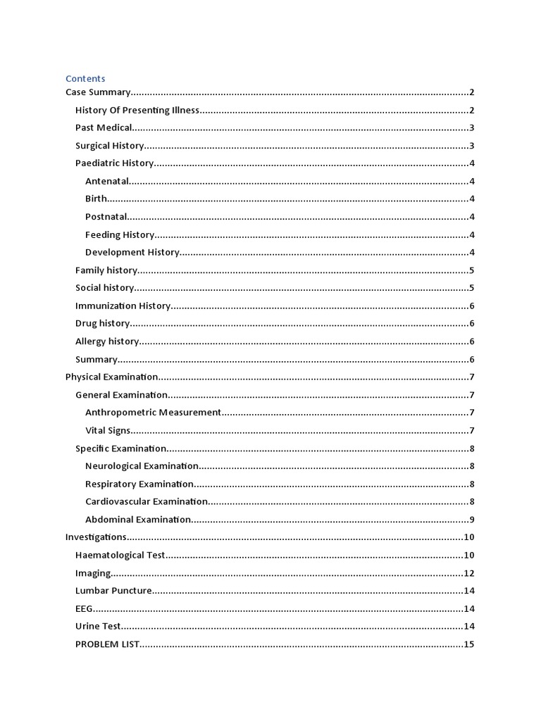 CFCS Luqman PDF Meningitis Physical Examination