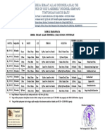 Jadwal Februari-Maret 2022