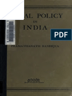 [Banerjea, p.] Fiscal Policy in India, 1922