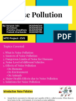 Noise Pollution: MTE Project: EVS