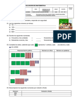 EVALUACIÓN DE MATEMÁTICA 2do Grado II Experiencia de Aprendizaje