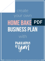 Home Bakery Business Plan Template Philosophy of Yum